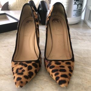 Jcrew 6.5 leopard heels